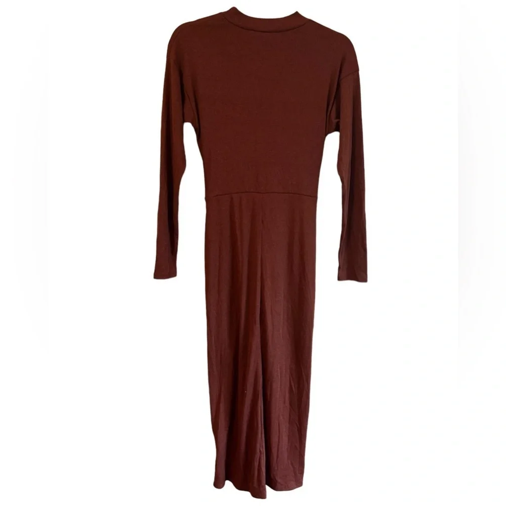 NWT LUSH LONG SLEEVE RIBBED DRESS - Picture 3 of 5